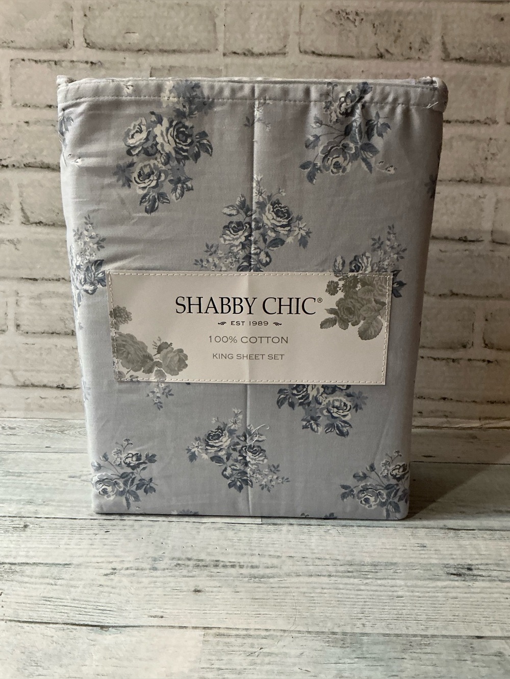 Shabby Chic 4Pc King Size Cotton Floral Sheet Set
